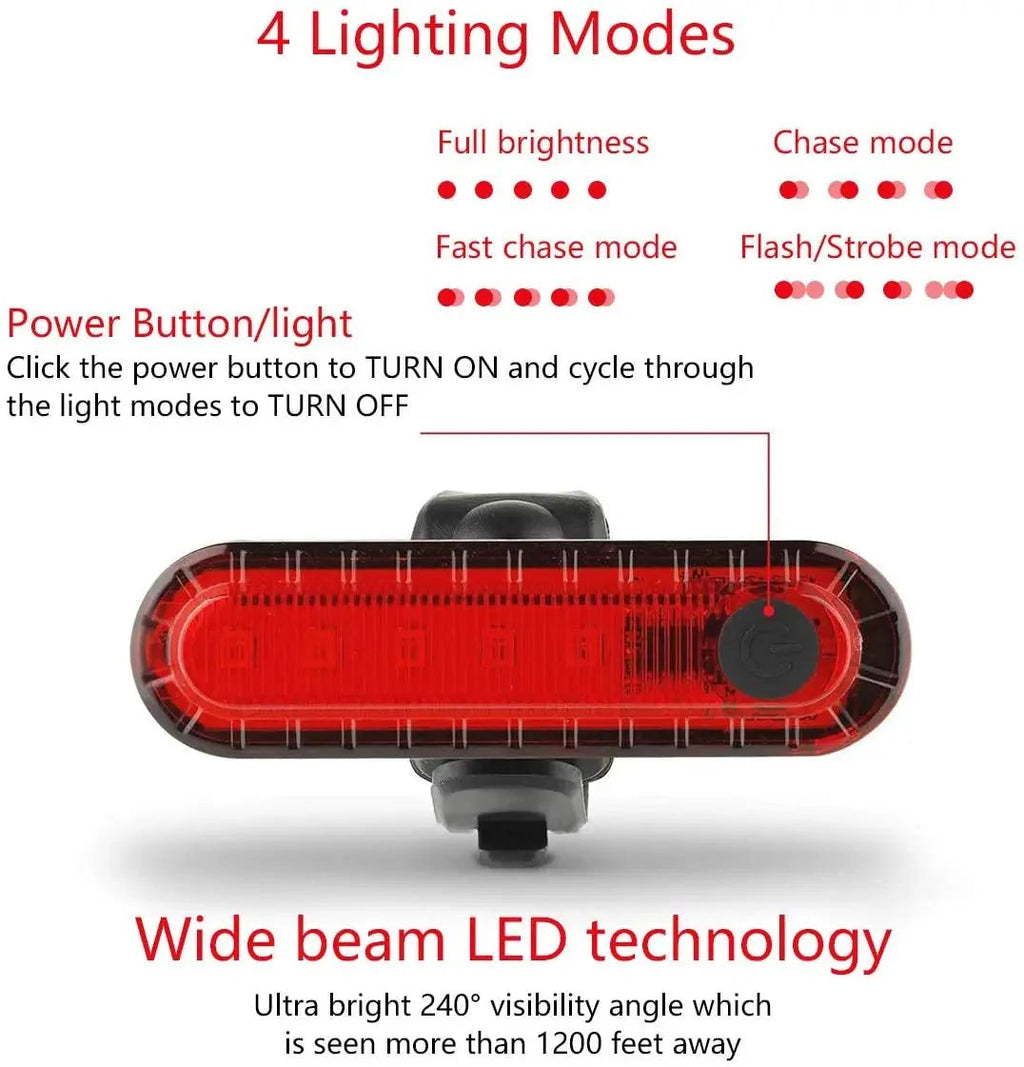 BikeLite – USB bicycle rear light for maximum visibility & safety