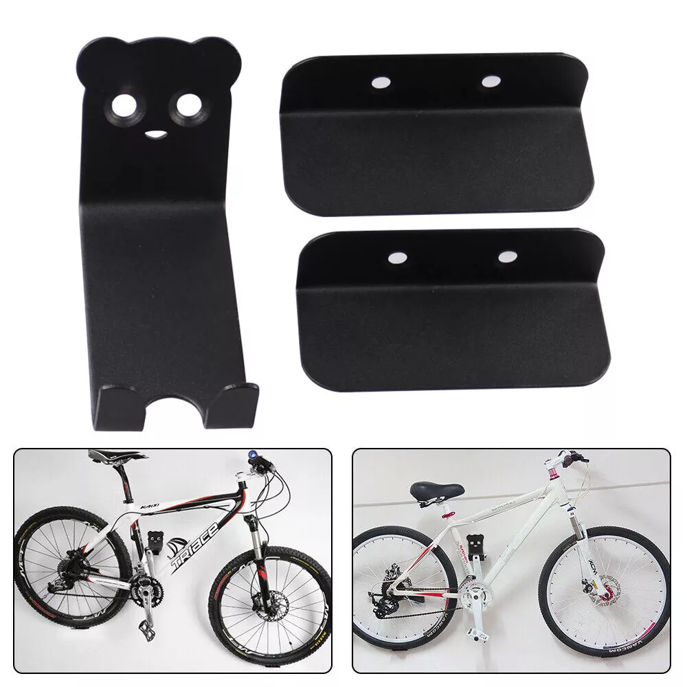 Steel Bicycle Wall Mount with Horizontal, Space-Saving Storage