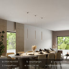RayAura Minimalistic LED Pendant Light | Modern Design | Elegant Ceiling Lamp for Living Room & Office