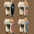 Deer Antler Winter Earflap Hat