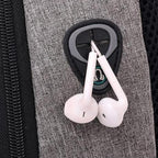 3-pin Lock Anti Theft USB Backpack