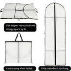 Long Garment Storage Cover – 180cm Dress Bag with Zipper & Window (Buy 1, Get 1 FREE)