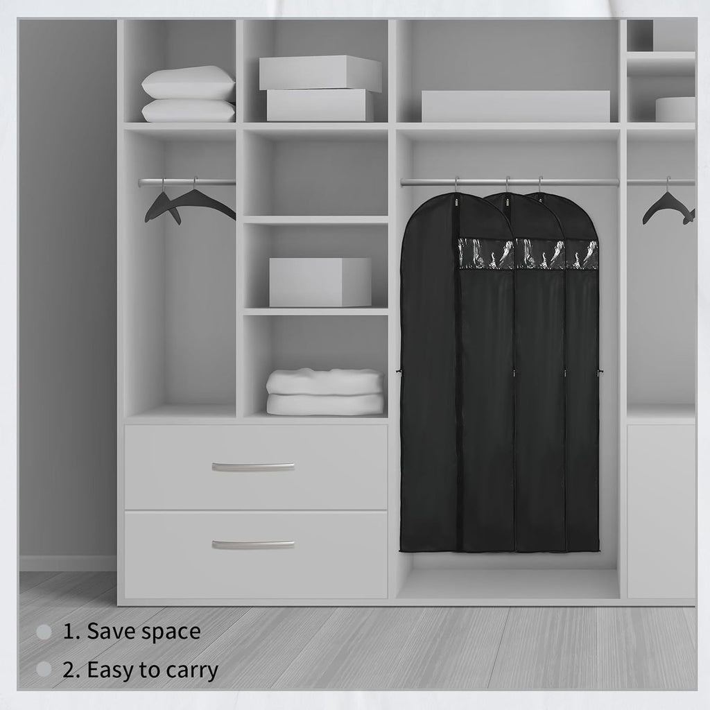 Long Garment Storage Cover – 180cm Dress Bag with Zipper & Window (Buy 1, Get 1 FREE)