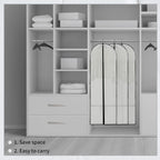 Long Garment Storage Cover – 180cm Dress Bag with Zipper & Window (Buy 1, Get 1 FREE)