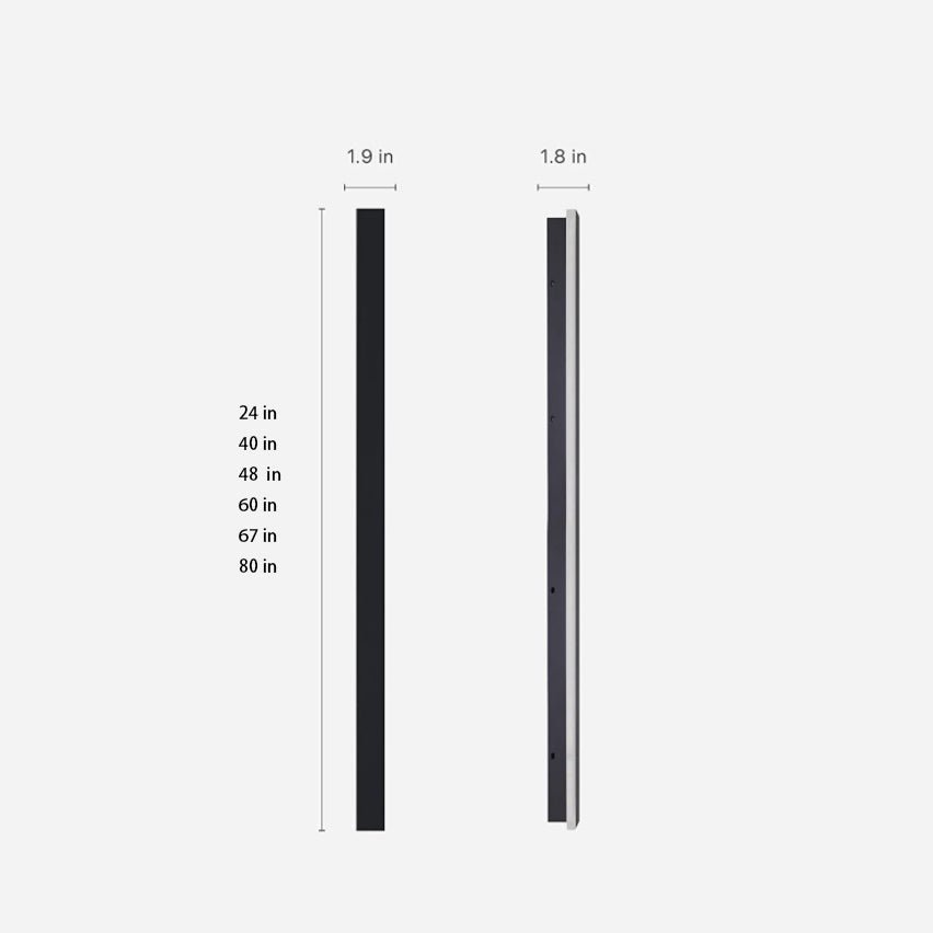 Modern Black LED Wall Lighting for Garden and Terrace