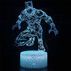 3D Lamp Marvel Black Panther Stealth