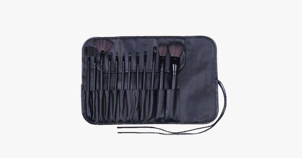 12-piece professional black brush set – Enjoy a makeup experience that makes blending easy