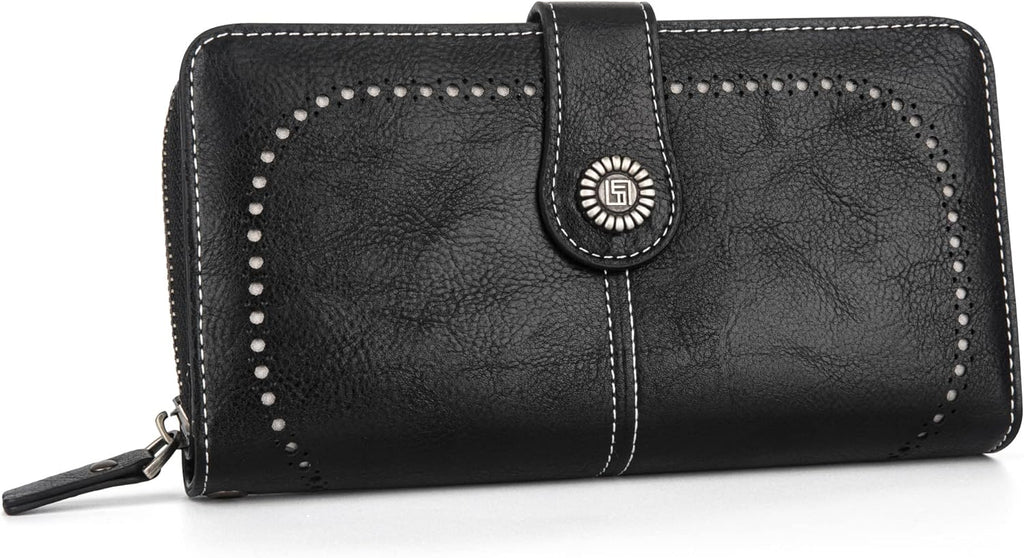 Stylish Leather Wallet with Wristband