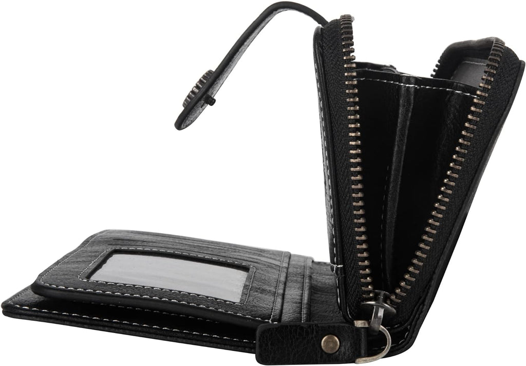 Stylish Leather Wallet with Wristband