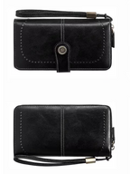Stylish Leather Wallet with Wristband