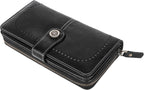 Stylish Leather Wallet with Wristband