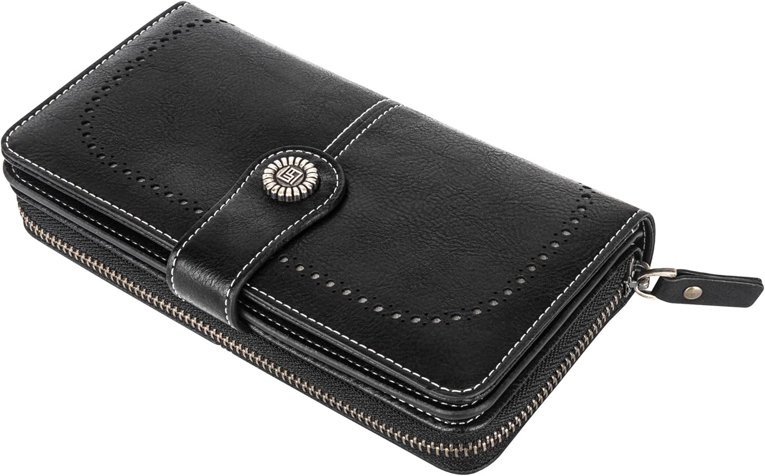 Stylish Leather Wallet with Wristband