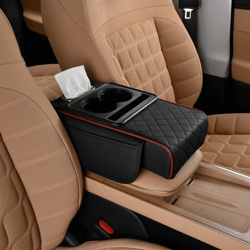 Premium Car Center Console Armrest Cushion with Storage