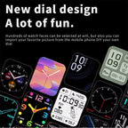 GlucoWatch Health Monitoring Smartwatch with Heart Rate and Sleep Tracking