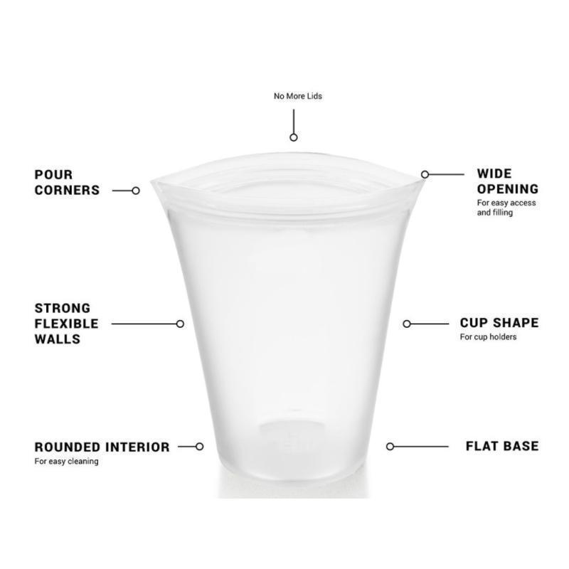 Food & Liquid Silicone Stand Up Zipper