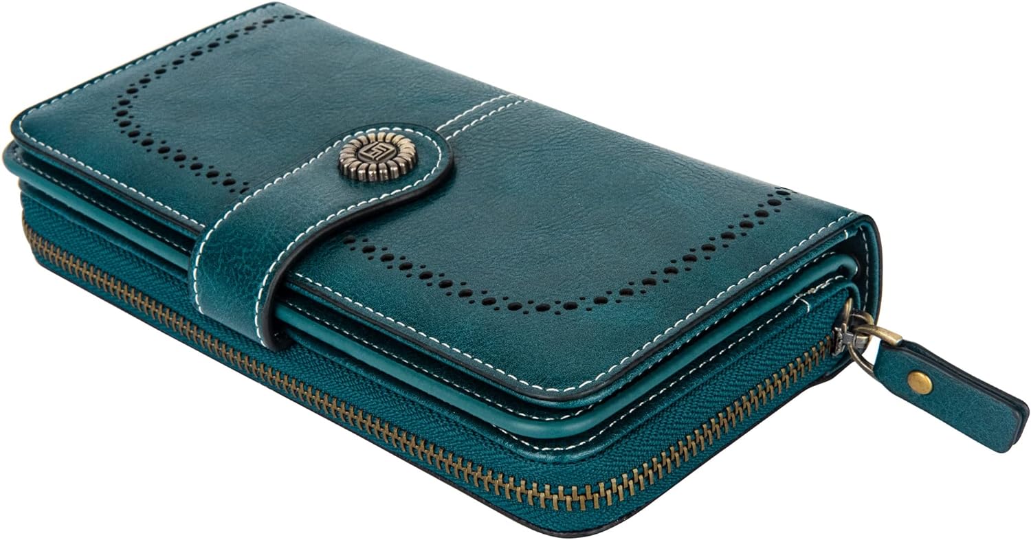 Stylish Leather Wallet with Wristband
