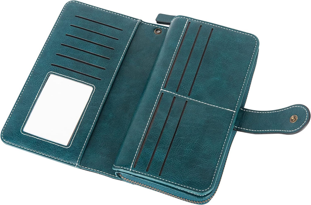 Stylish Leather Wallet with Wristband