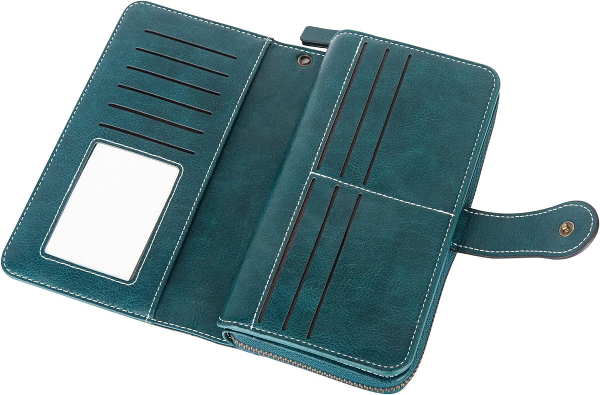 Stylish Leather Wallet with Wristband