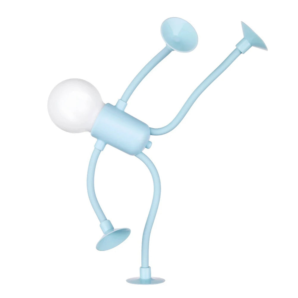 Creative Bendable Cartoon Night Light with Suction