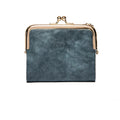 Wallet Purse | Vintage Kiss Lock Small PU Leather