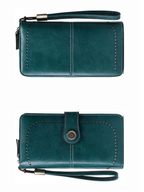Stylish Leather Wallet with Wristband