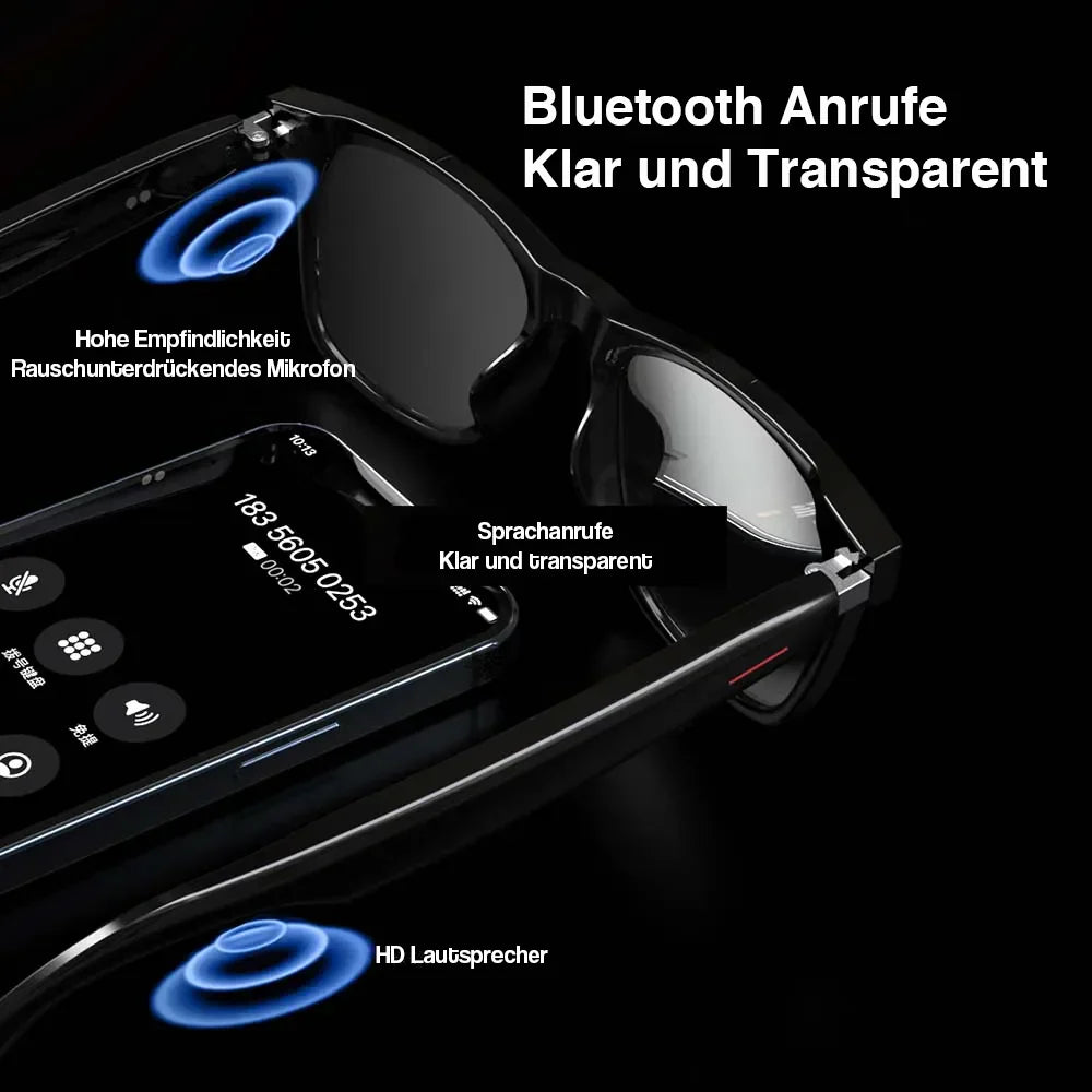 Glasses with blue light filter and camera function