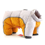 Warm & waterproof winter jacket for dogs with reflective stripes