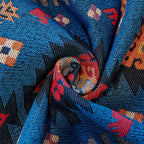 Bohemian Geometric Cotton Blanket Throw