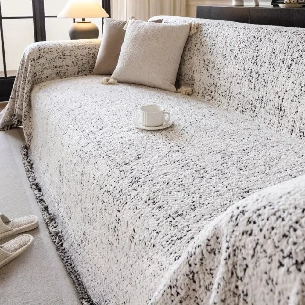 Modern Boho Cotton Sofa Cover Reversible Design