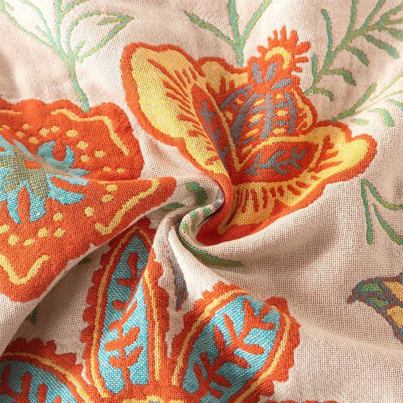 BohoWeave – Cotton Reversible Blanket with Jacquard Boho Pattern