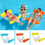Inflatable floating bed for relaxing in the pool or on the beach