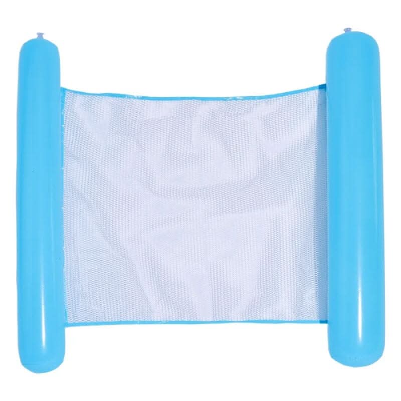 Inflatable floating bed for relaxing in the pool or on the beach