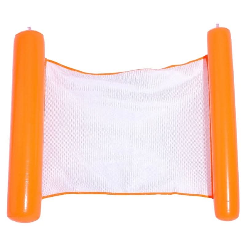 Inflatable floating bed for relaxing in the pool or on the beach