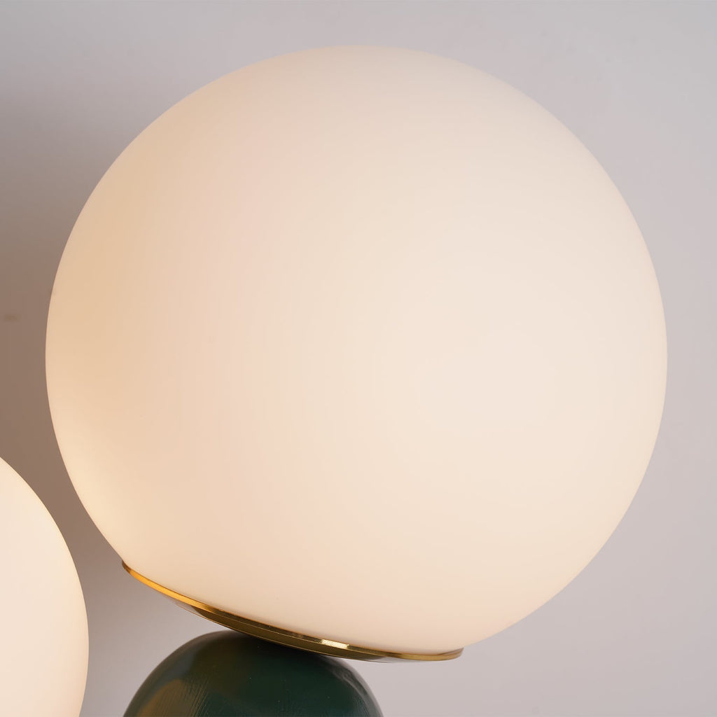 Contemporary Style Table Lamp with Natural Accent