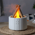 AuroMist Ultrasonic Flame Humidifier | Cozy bonfire light humidifier with aromatherapy function