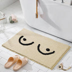 Bath mat with tits