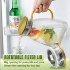 Borosilicate Glass Pitcher With Handle And Lid Ice Tea Glass Pitcher