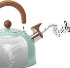 Stainless Steel Whistling Kettle - Elegant and Large Capacity