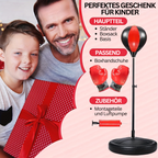 BoksFun JuniorSet – Adjustable Punching Bag with Gloves for Children