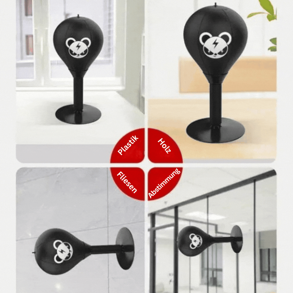 Box ball with strong suction cup base – PowerStrike