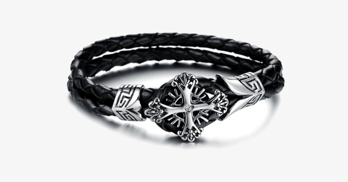 Vintage Cross Men’s Bracelet