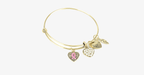 Pink Ribbon Charm Bracelet