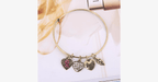 Pink Ribbon Charm Bracelet