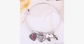 Pink Ribbon Charm Bracelet