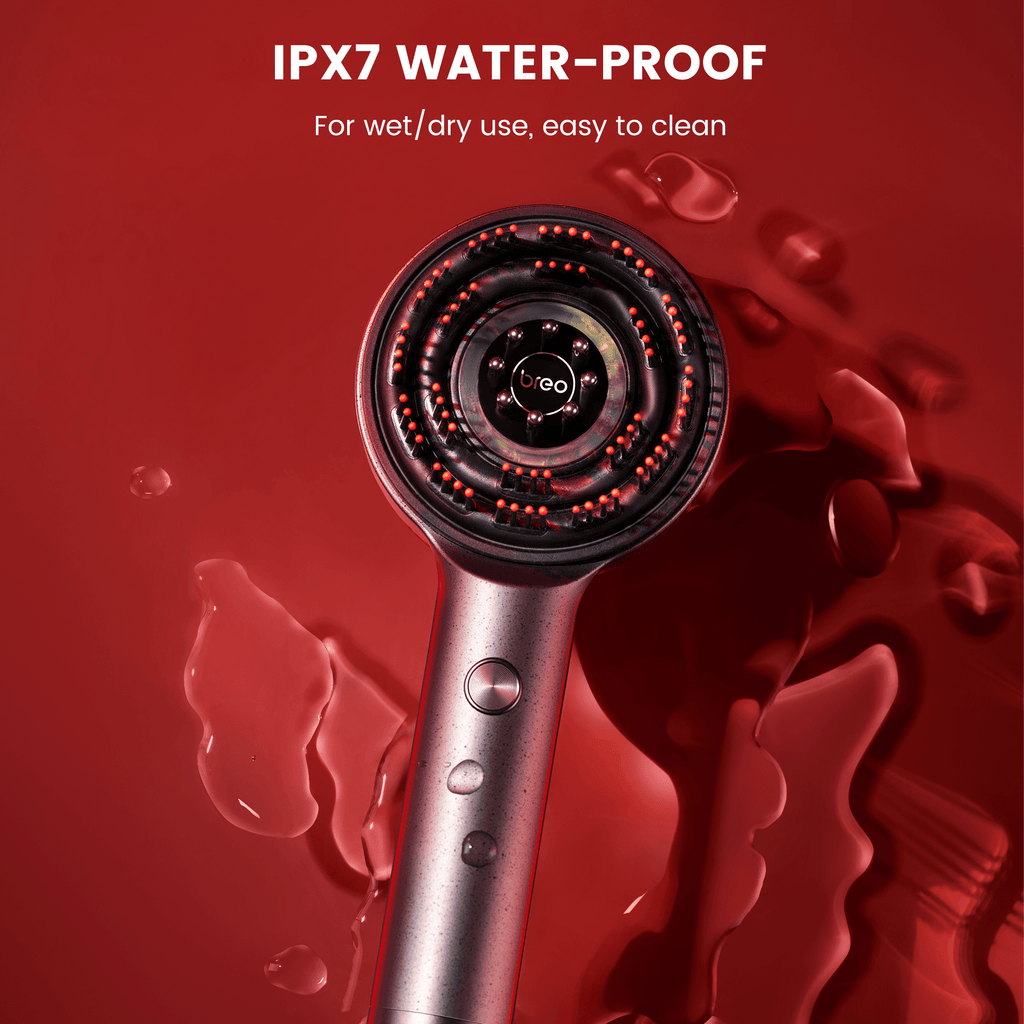 Scalp Massaging Brush with Red Light Therapy | Promotes Hair Growth & Relieves Scalp Tension for Healthier Hair