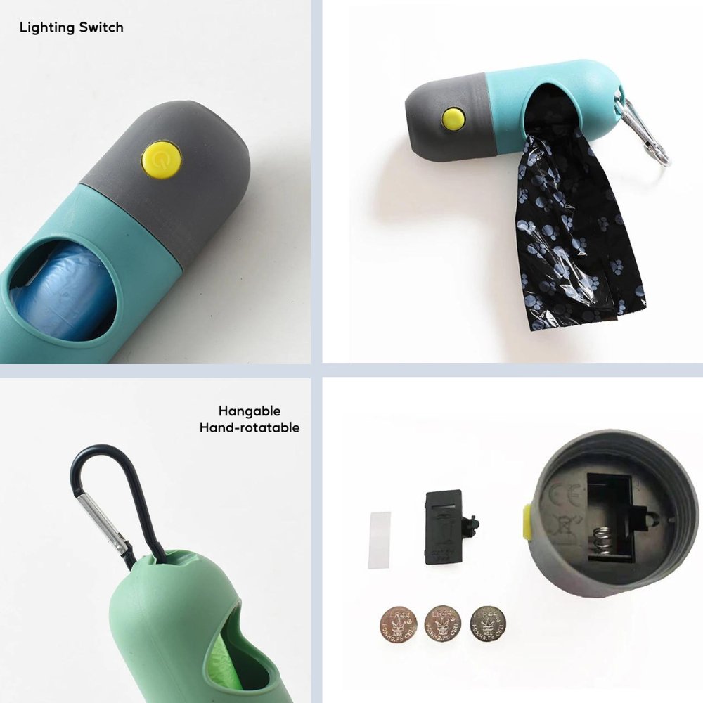 BrightPaws - LED Light Dog Poop Bags Dispenser