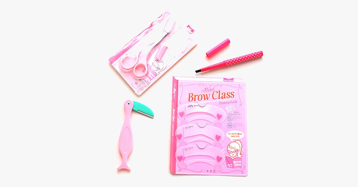 4 Piece Eyebrow Tool Set
