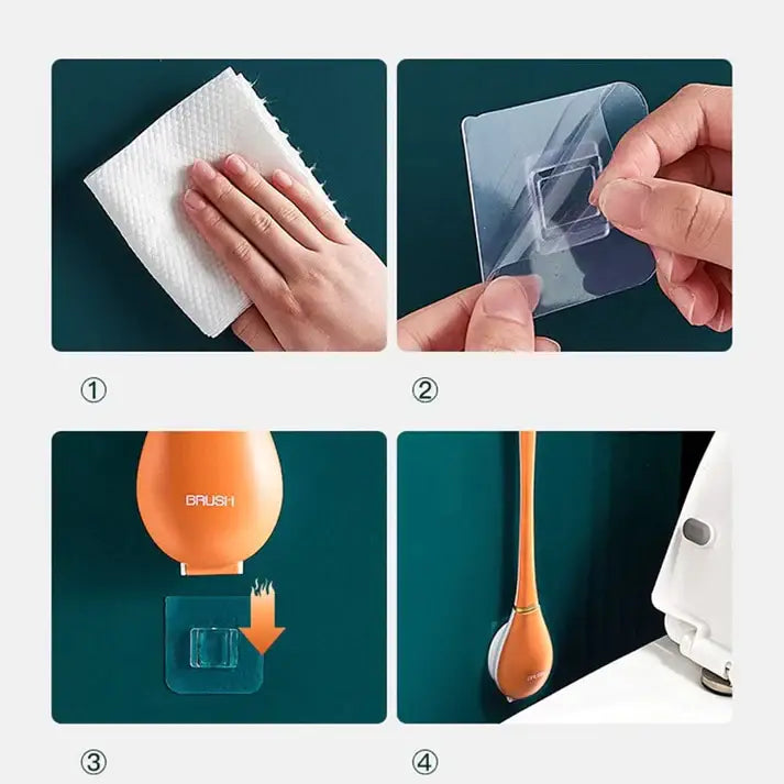 Elegant and hygienic toilet brush made of silicone - SmartBrush