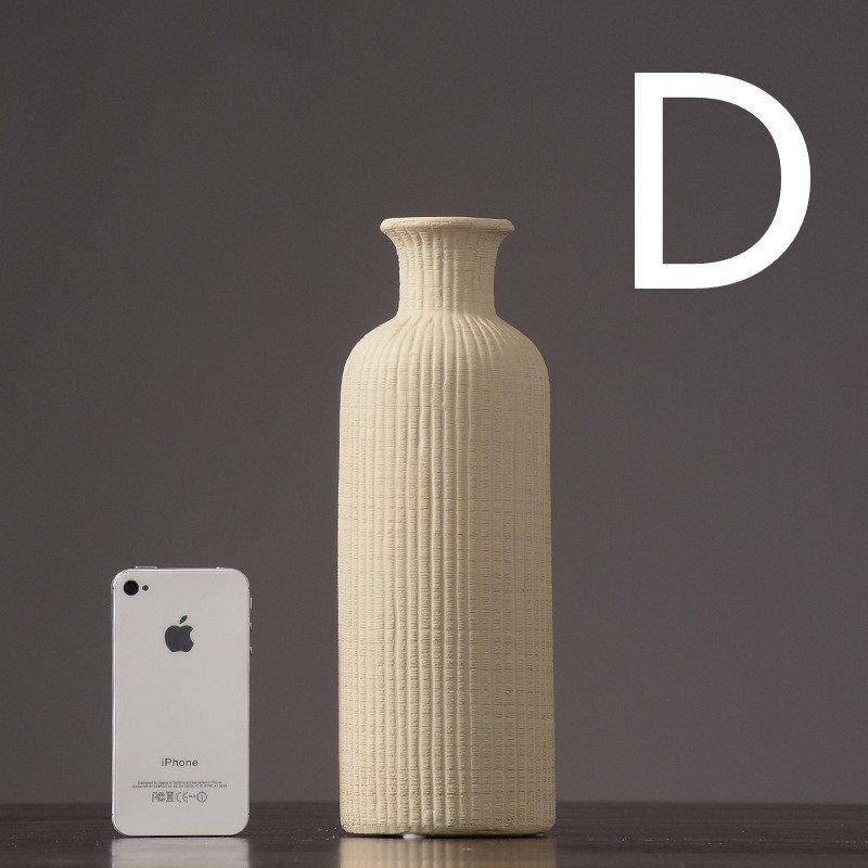 Brown Beige Gray Ceramic Flower Vase Pot │ Home Decoration Item