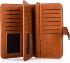 Stylish Leather Wallet with Wristband